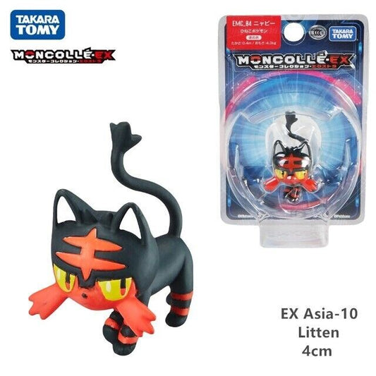 Moncolle FG Pokemon MC EX Figure - 10 Litten  (Asia VER.)  doll cards toy New